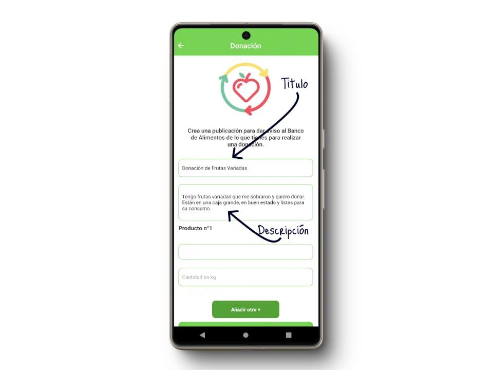 Formulario de donación